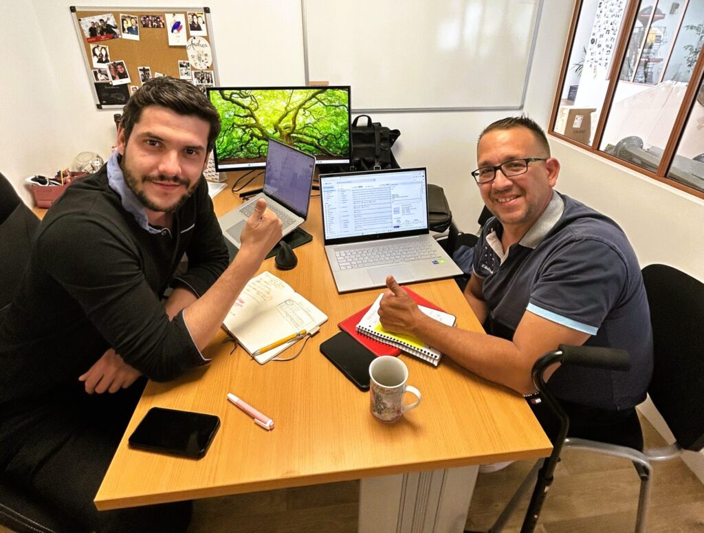 Maxime TAUGOURDEAU, Gérant de MIMOSA, Agence de Communication lors de notre Partenariat