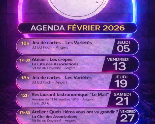 Agenda RAH de février 2026