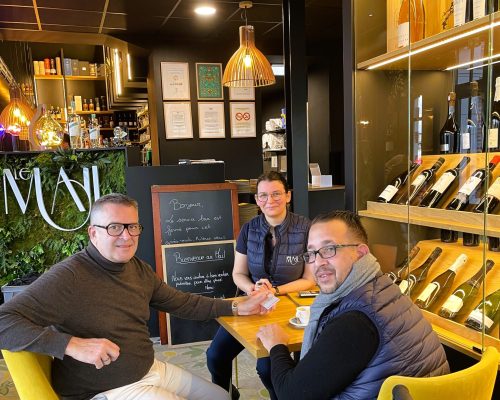 Caroline MOUSSEAU, Directrice de salle et Patrick SUBILEAU, Dirigeant du Restaurant "LE MAIL"