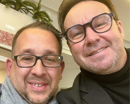 Thierry LARDEUX, Journaliste à Angers Télé lors de notre entretien